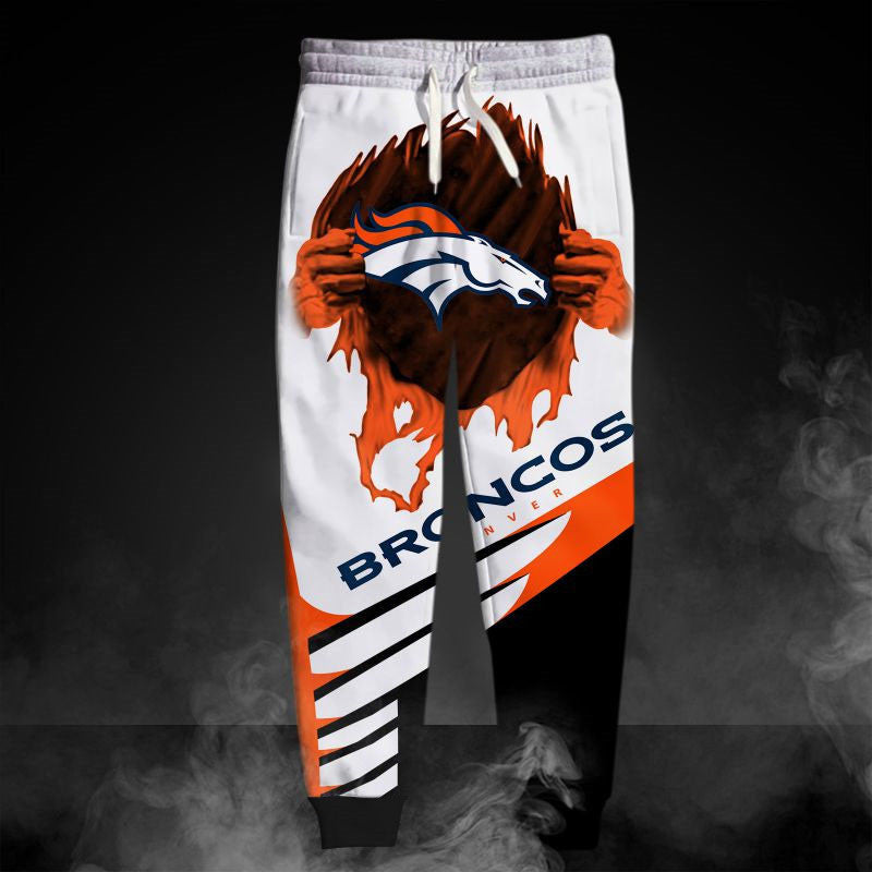 Denver Broncos Casual 3D Sweatpants