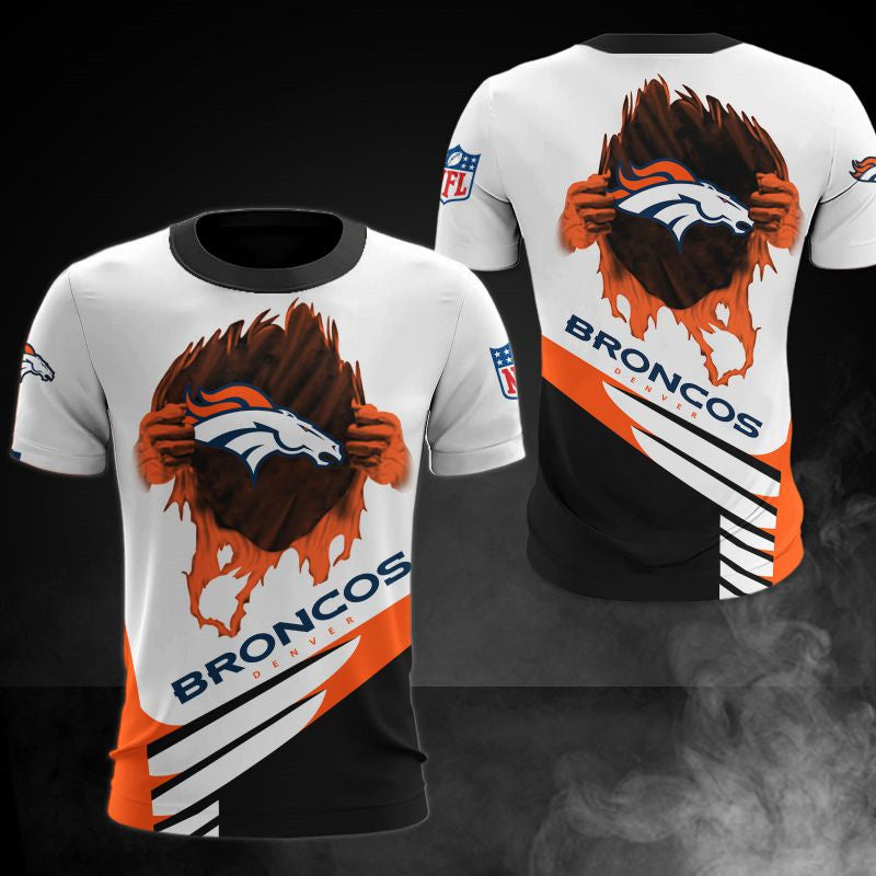 Denver Broncos Casual 3D T-Shirt