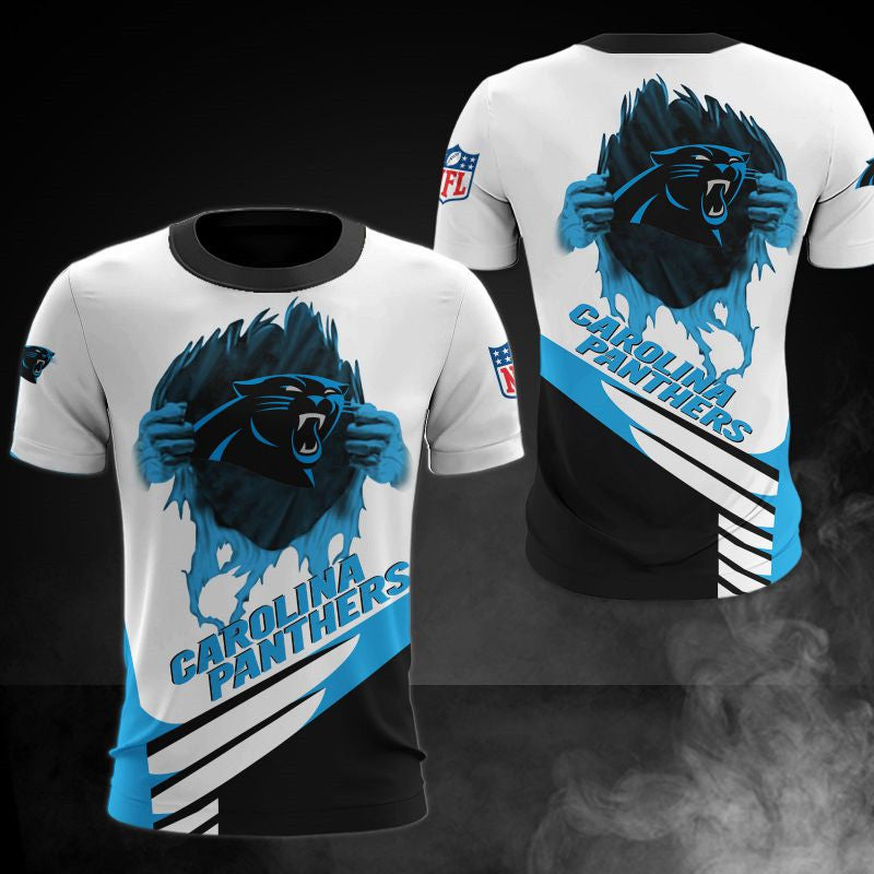 Carolina Panthers Casual 3D T-Shirt