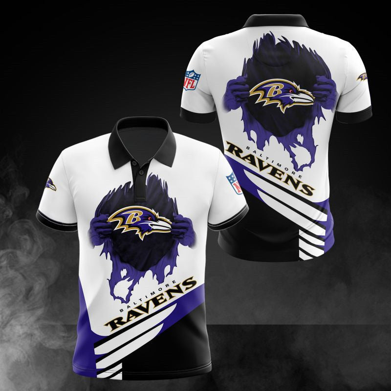 Baltimore Ravens Casual 3D Polo Shirt – SportsDexter