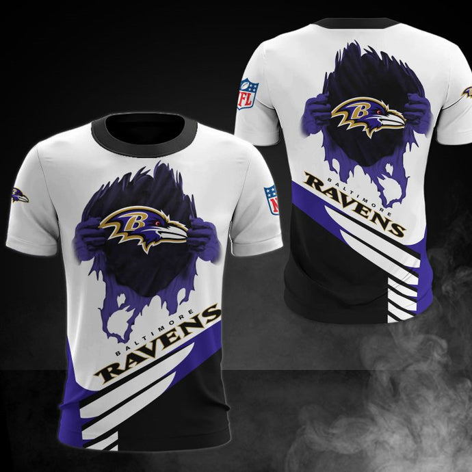 Baltimore Ravens Casual 3D T-Shirt