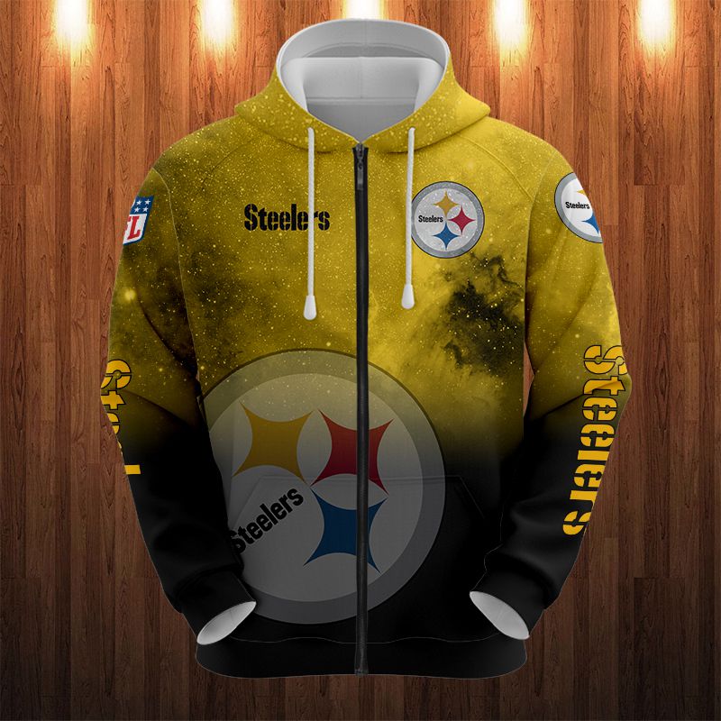 Pittsburgh Steelers Casual Zipper Hoodie