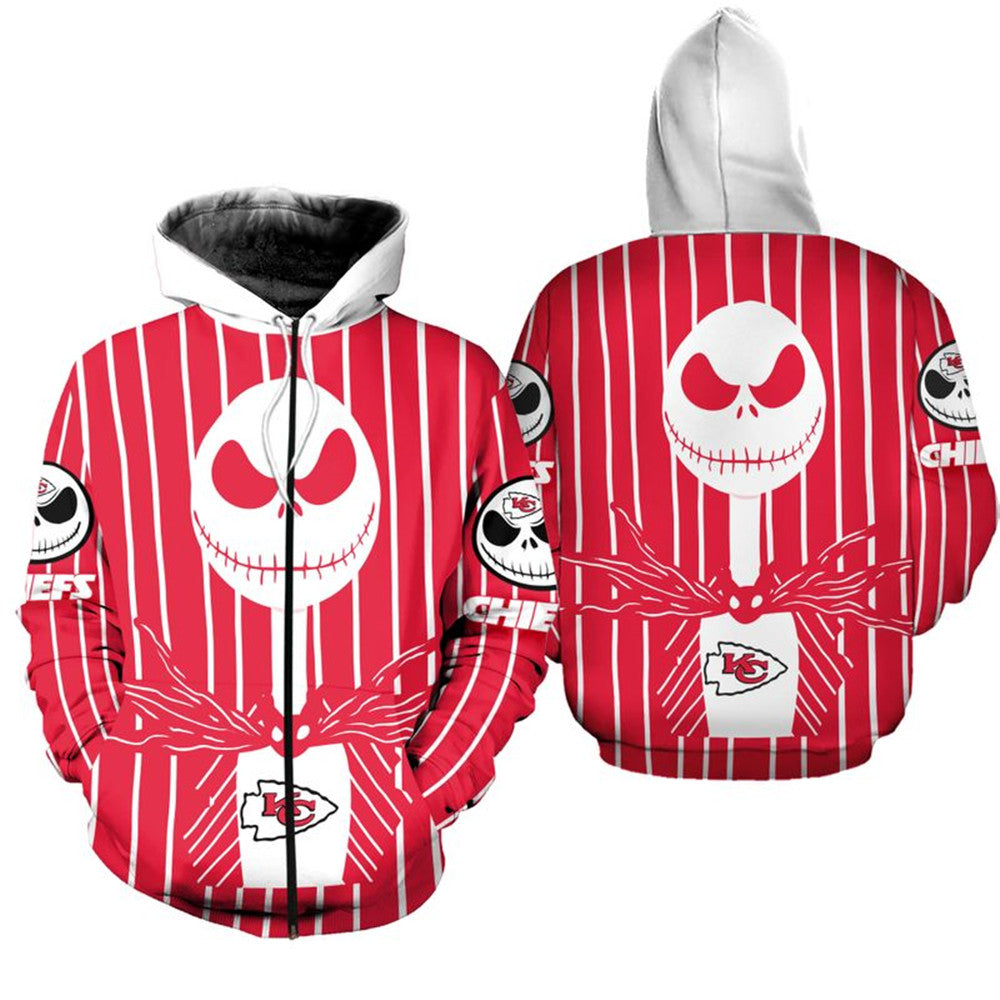 Kansas City Chiefs Halloween Zipper Hoodie