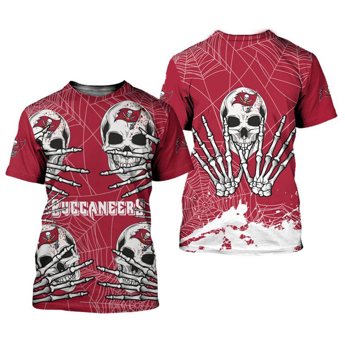 Tampa Bay Buccaneers Halloween Skull T-Shirt