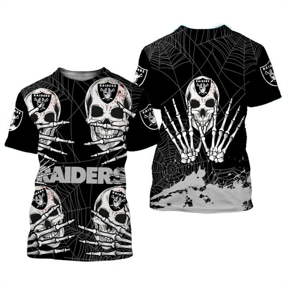 Las Vegas Raiders Halloween Skull tshirt