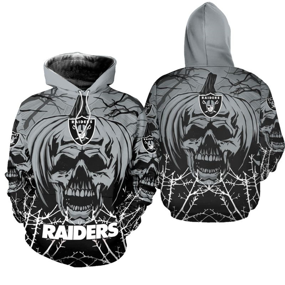 Las Vegas Raiders Pumpkin Skull hoodie