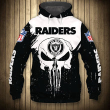 Load image into Gallery viewer, Las Vegas Raiders Skull Hoodie