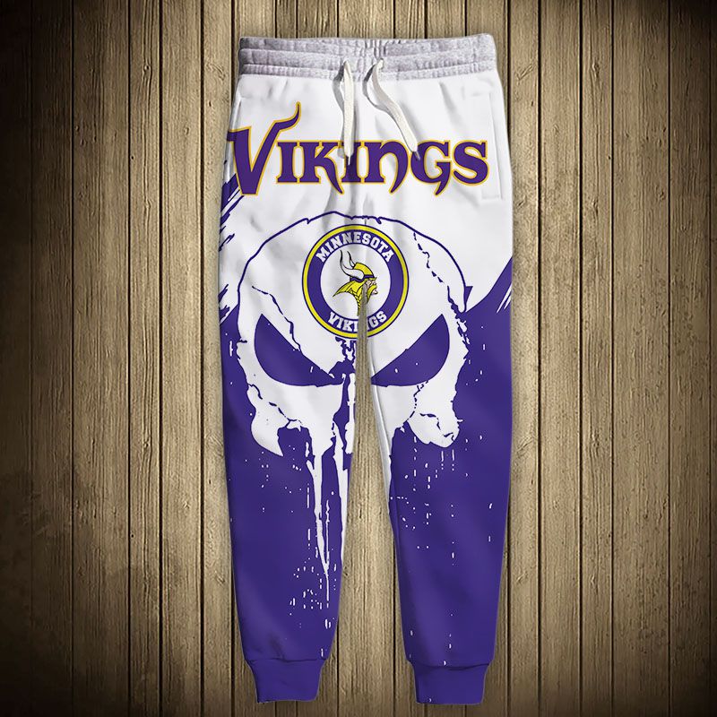 Minnesota Vikings Skull Sweatpants