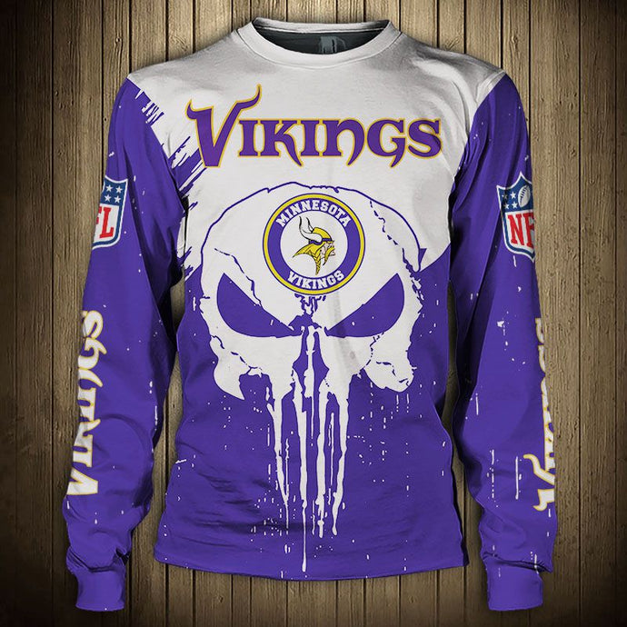 Minnesota Vikings Skull Sweatshirt