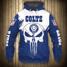 Load image into Gallery viewer, Indianapolis Colts Skull Hoodie