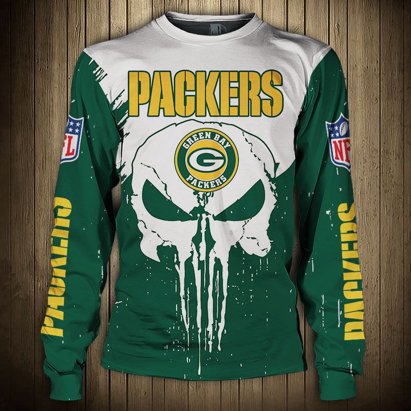 Green Bay Packers Skull Sweatshirt