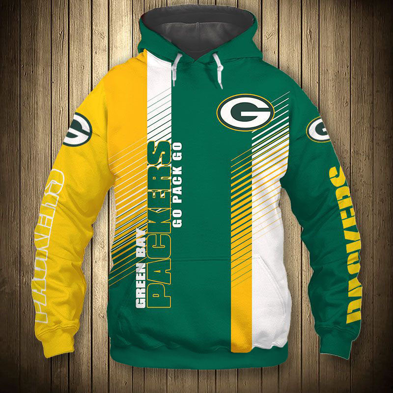 Green Bay Packers Stripes Hoodie