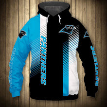 Load image into Gallery viewer, Carolina Panthers Stripes Hoodie