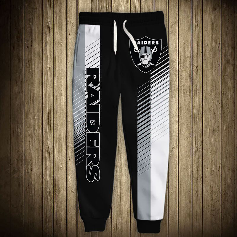 Las Vegas Raiders Stripes Sweatpants