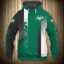 Load image into Gallery viewer, New York Jets Stripes Hoodie