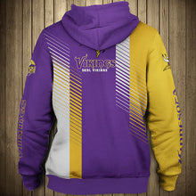 Load image into Gallery viewer, Minnesota Vikings Stripes Hoodie