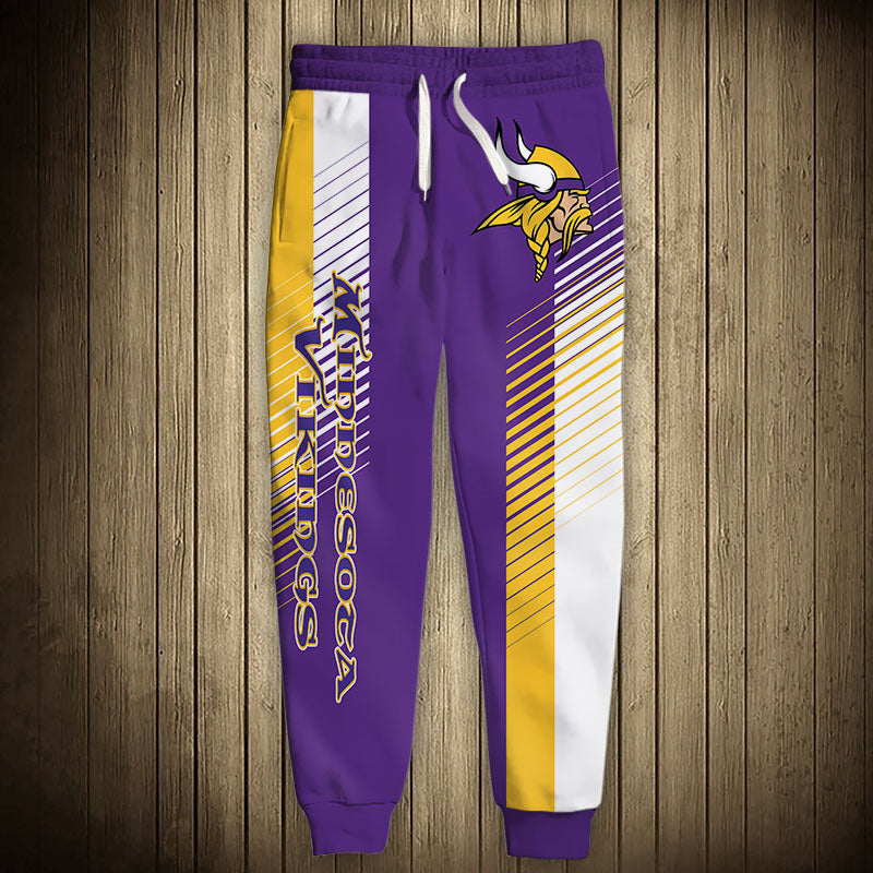 Minnesota Vikings Stripes Sweatpants