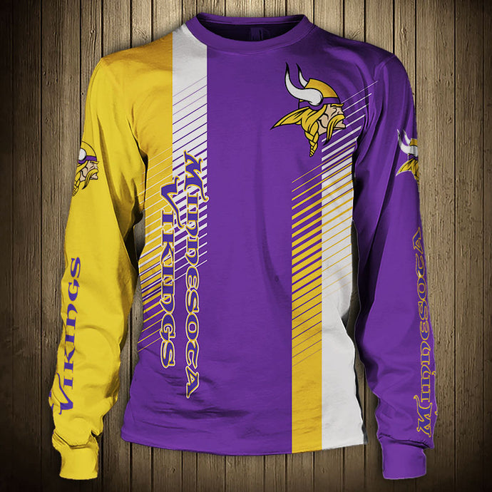 Minnesota Vikings Stripes Sweatshirt