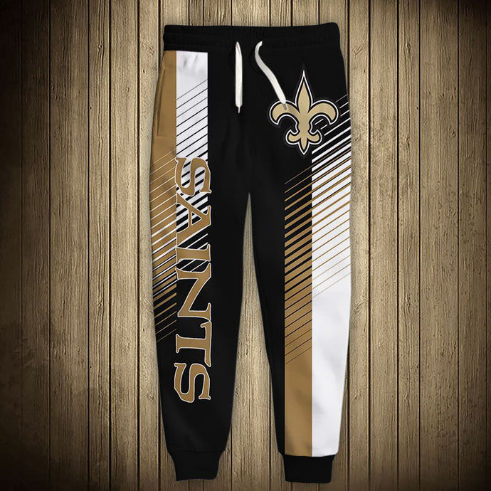 New Orleans Saints Stripes Sweatpants