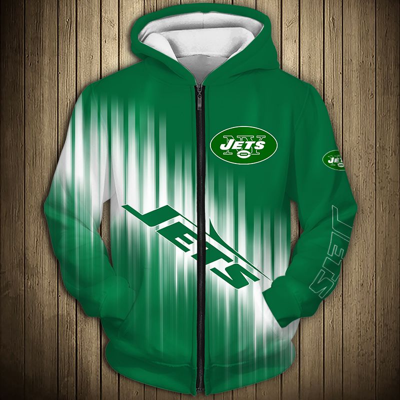 New York Jets Casual Zipper Hoodie