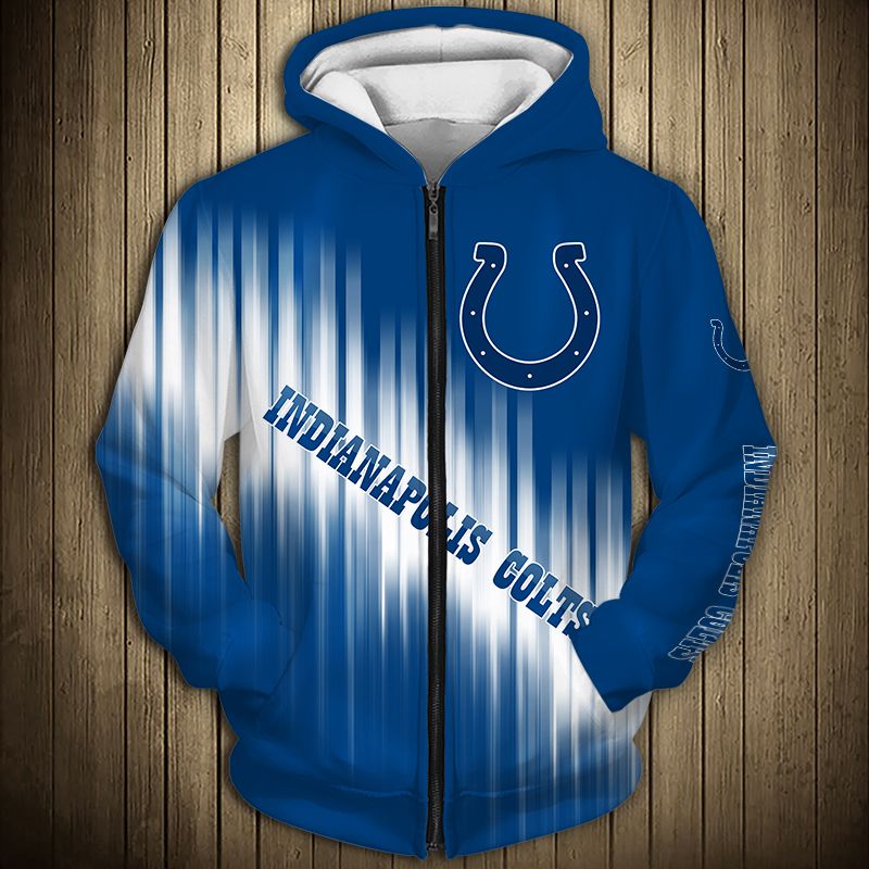 Indianapolis Colts Casual Zipper Hoodie