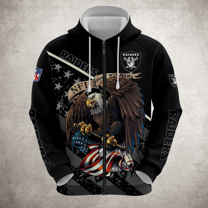 Las Vegas Raiders Eagle Zipper Hoodie