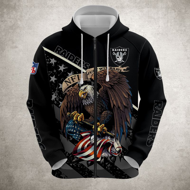 Las Vegas Raiders Eagle Zipper Hoodie