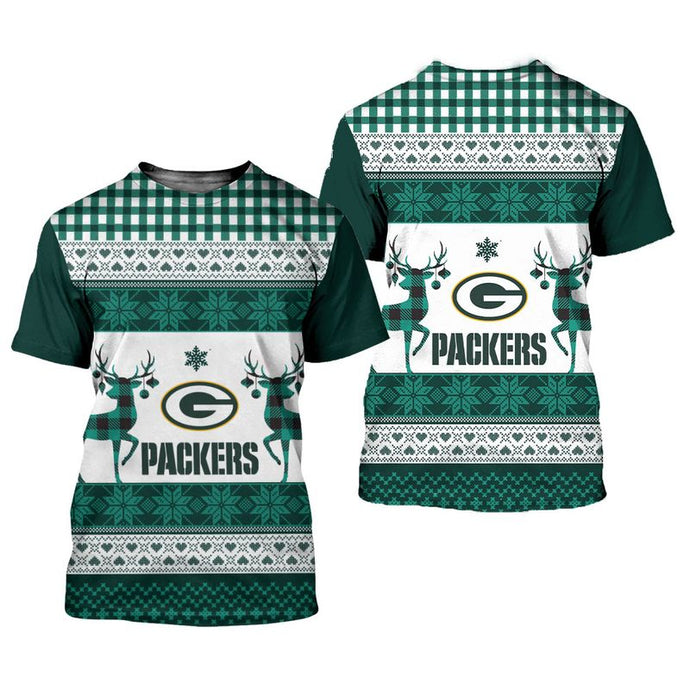 Green Bay Packers Christmas T-Shirt