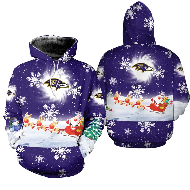 Baltimore Ravens Cool Christmas Hoodie