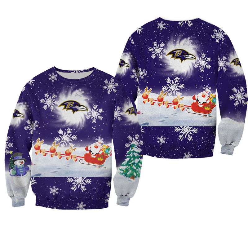 Baltimore Ravens Cool Christmas Sweatshirt