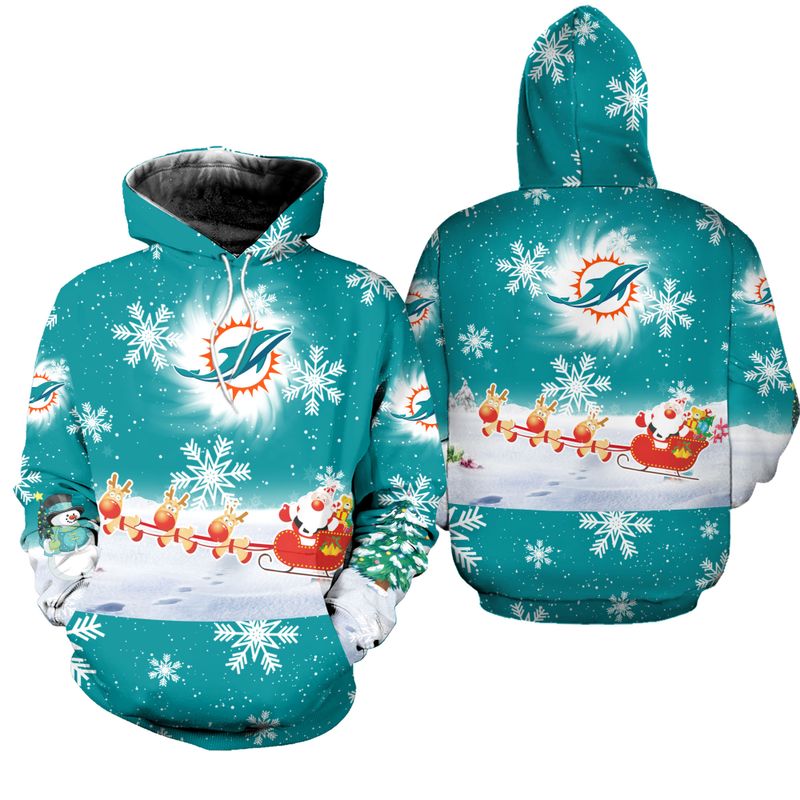 Miami Dolphins Cool Christmas Hoodie