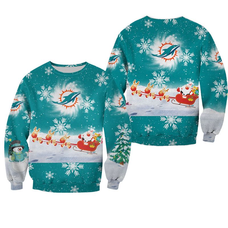 Miami Dolphins Cool Christmas Sweatshirt