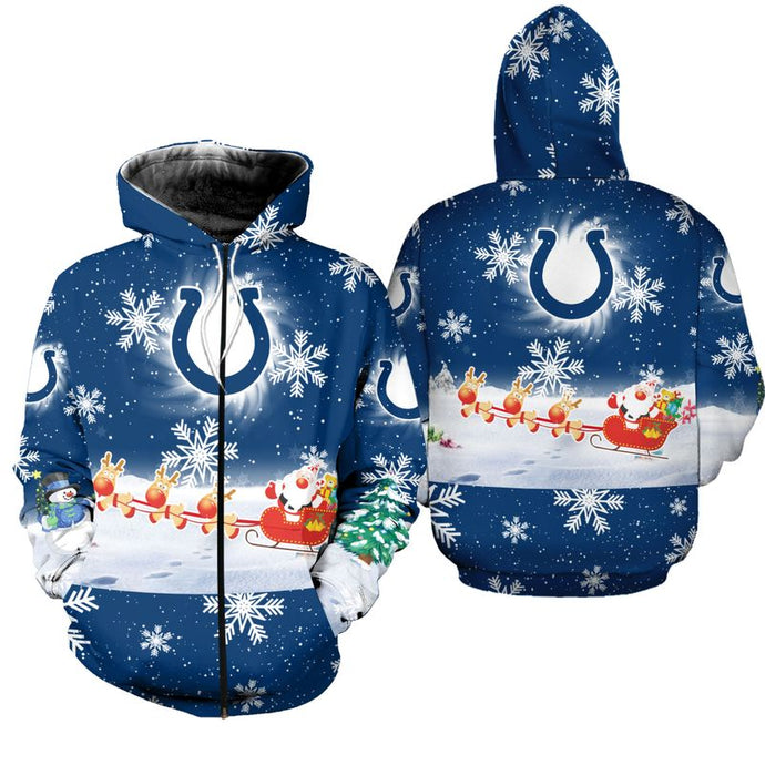 Indianapolis Colts Cool Christmas Zipper Hoodie