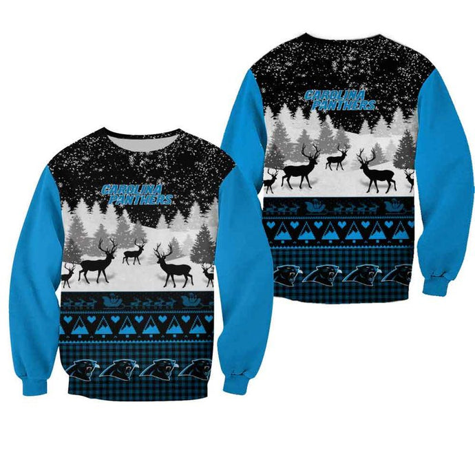 Carolina Panthers Casual Christmas Sweatshirt