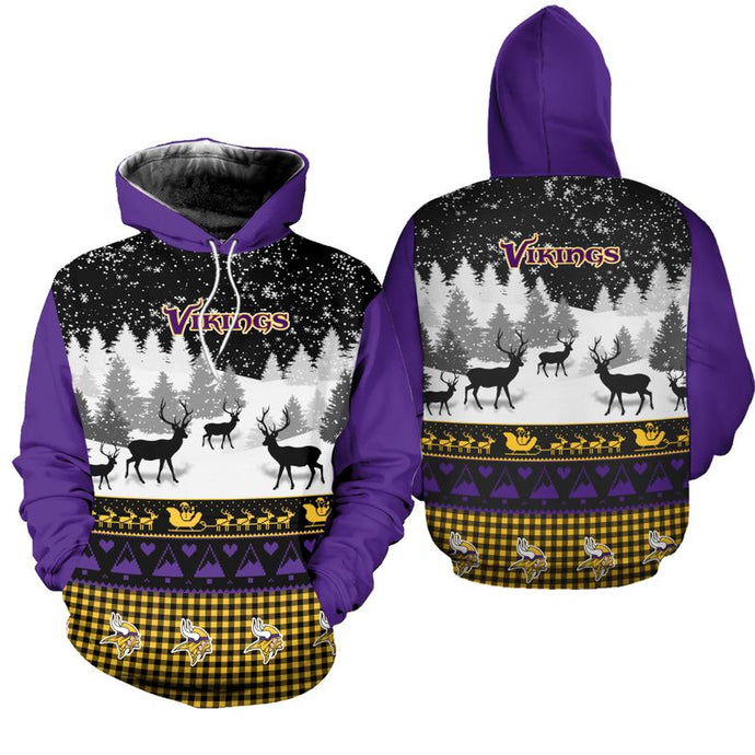 Minnesota Vikings Casual Christmas Hoodie