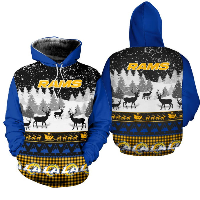 Los Angeles Rams Casual Christmas Hoodie