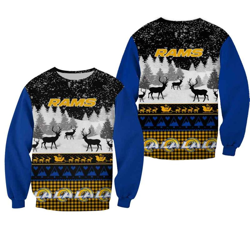 Los Angeles Rams Casual Christmas Sweatshirt