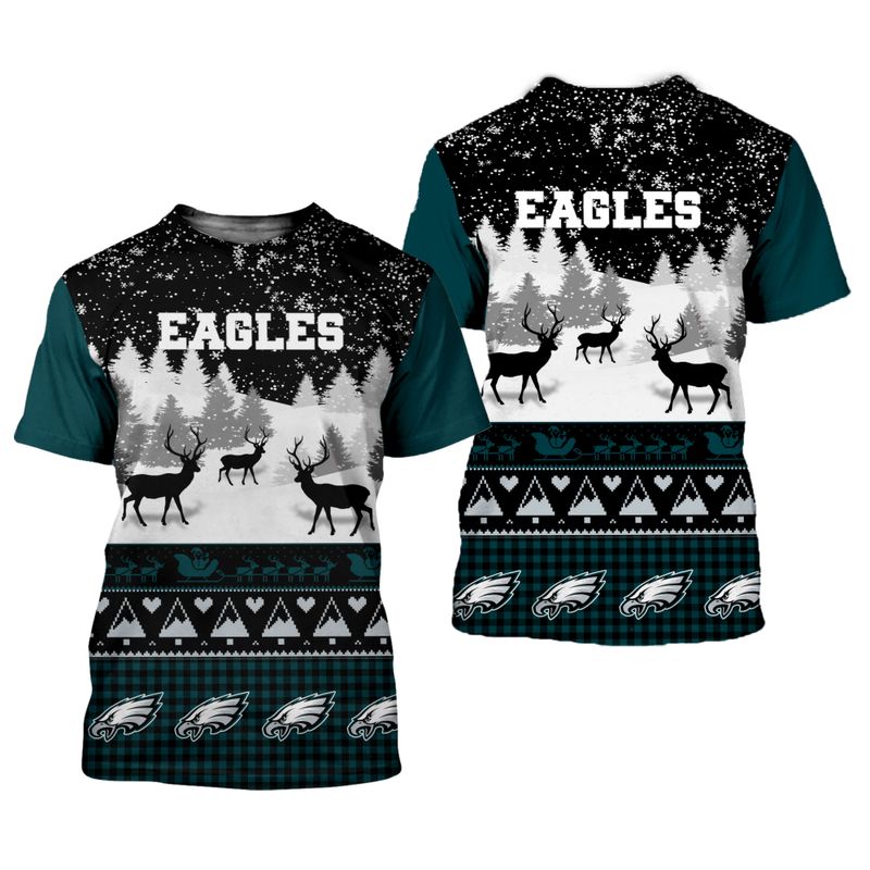 Philadelphia Eagles Casual Christmas T-Shirt