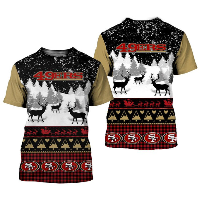 San Francisco 49ers Casual Christmas T-Shirt