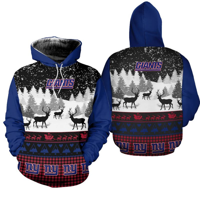 New York Giants Casual Christmas Hoodie