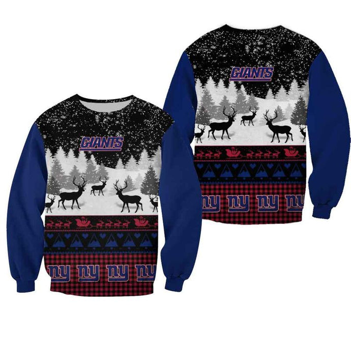 New York Giants Casual Christmas Sweatshirt