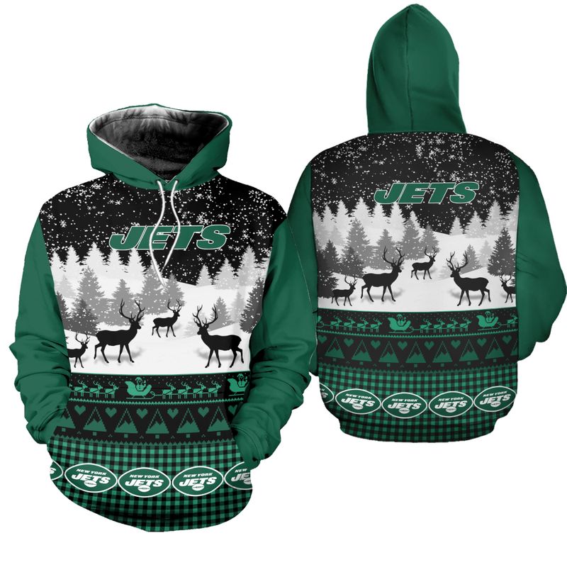 New York Jets Casual Christmas Hoodie