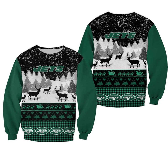 New York Jets Casual Christmas Sweatshirt