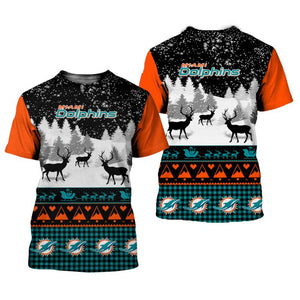 Miami Dolphins Casual Christmas T-Shirt