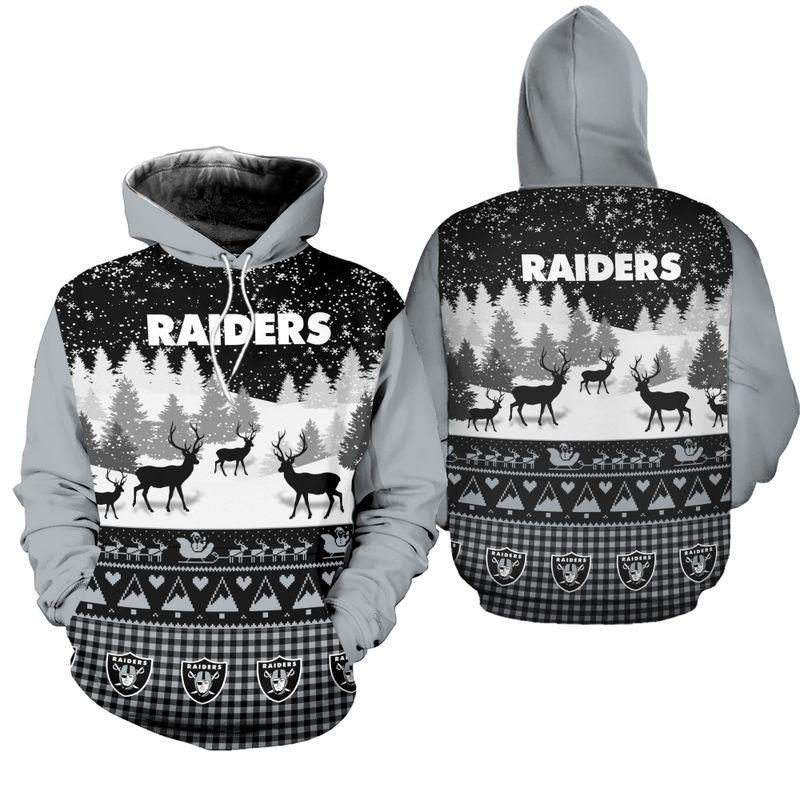 Las Vegas Raiders Casual Christmas Hoodie