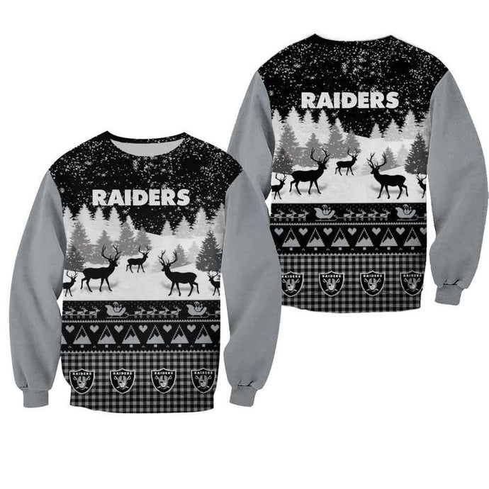 Las Vegas Raiders Casual Christmas Sweatshirt