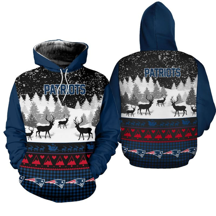 New England Patriots Casual Christmas Hoodie