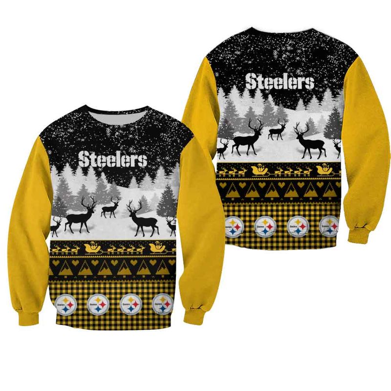 Pittsburgh Steelers Casual Christmas Sweatshirt