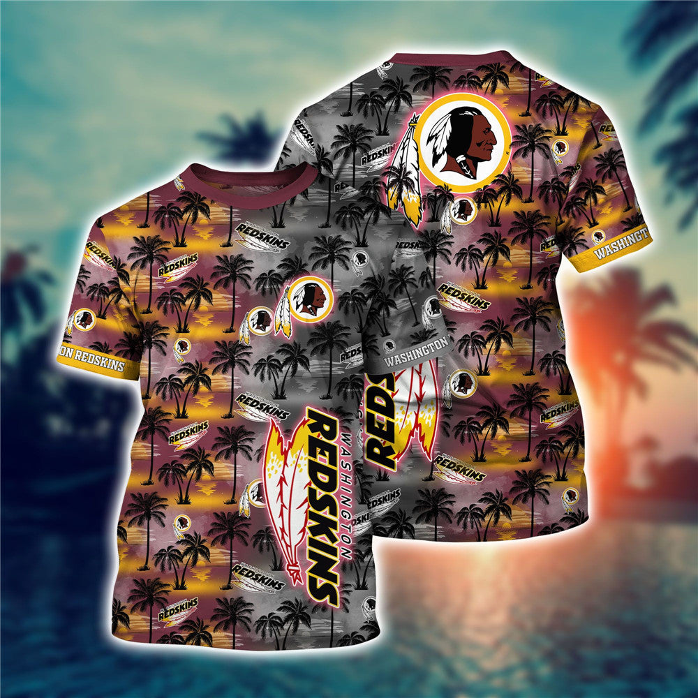 Washington Commanders Hawaiian T-Shirt