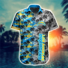 Load image into Gallery viewer, Los Angeles Chargers Hawaiian Shirt